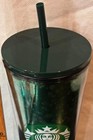 Rare Starbucks Tumbler Cup Travel Christmas Green Holiday Limited Edition