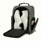 Premium Golf Shoe Bag     Vented Leather Shoe Storage