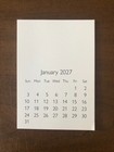 2027 Blank Mini Calendar 3 5  X 5 5   r Lot Of 40  Special Listing