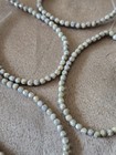 Strands Of Czech Glass  Round  Picasso Finish  Faceted Beads  Beige  50pcs   4mm