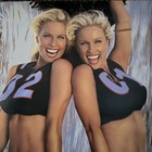 Vtg Rare 2002 Coors Light    here s To Football     Blonde Cheerleaders Beer Poster