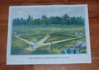 1865 The American National Game Of Baseball Lithograph Color Reprint-11x15 