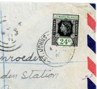 Leeward Islands Sg 135 single Frank -st johns Antigua-23 ap 56-registered-airmai