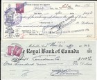 17 Different Canada Checks Lot C  Most With Revenue Stamps-reduced Price 
