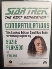 Suzie Plakson Signed Card Star Trek Tng K ehleyr Autograph Card Season 1