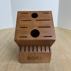 Cutco 1748 Homemaker 18 Slot Cherry Wood Knife Block Only Countertop Storage