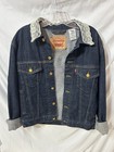 Vintage Levi Blue Jean Jacket Women Small 90s Cow Print Cropped Western Cowgirl