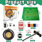 5 In 1 Professional Roulette Wheel Set  10-inch Gambling Wheel  With 100 Chips 