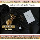 Photo Backdrop 5x6 5ft Black Polyester Studio Background Cloth
