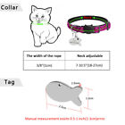Bling Sequins Breakaway Kitten Cat Collar Personalized Name Tag Safety Release