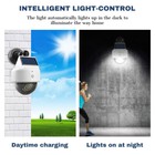 Cctv Solar Power Dummy Security Camera Fake Led Wall Light Outdoor Surveillance
