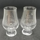 2 -the Glencairn Glass Crystal Clear Cordial Glasses Excellent  b3-j16 