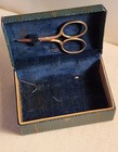 Antique Eastern Star  Miniature Sewing  trunk   Misc Contents