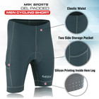 Charcoal Grey Men s Cycling Short Gel Padded Road Bike Mtb Riding Shorts