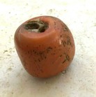 Rare Antique Tibetan Coral Bead 15 Mm Width X 16 Mm Height  c303