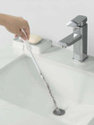 2pc Water Pipe Dredging Brush - Sewer Hair Cleaner   Floor Drain Cleaning Tool