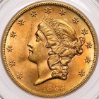 1855-s  20 Pcgs Au58 Cac Ss Central America Shipwreck Faint S Gold Double Eagle