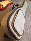 26-inch Heavy-duty Ukulele Case Gray Padded Denim Gig Bag For Soprano Ukuleles