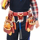 Heavy Duty Grain Leather Carpenter Tool Belt   Leather Tool Pouch Construction