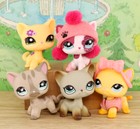 Pet Shop Lps 5pcs Shorthair Cat Set 391 1962 2291 468 339 Rare Toy For Kids Rare