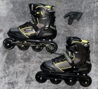 Roller Derby Q60 Q-60 Mens 10 Aerio Inline Skates Black yellow 