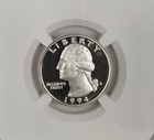 1994 S 25c Pf69 Uc 90   Silver Washington Facsimile Signature  Portrait Label