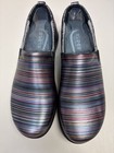  Klogs Women s Work Shoes Leena Slip Resistant Multi Stripe Size 8 5 
