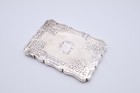 Antique Victorian Sterling Silver Card Case Hallmarked Birmingham 1863