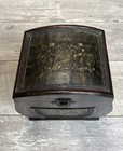 Vintage Wooden Cupid Cherbium Accent Chest Storage Keepsake Jewelry Box Decor