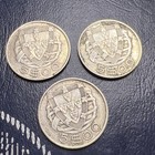 3 Portugal 5 Escudos Silver Coin  65  Silver 1933 1940