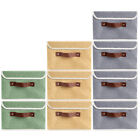 2pcs Foldable Storage Bin Boxes With Lid Fabric Basket Container Cube Organizer