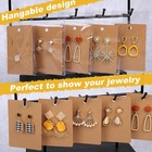 Earring Display Card Jewelry Packaging Cards For Earrings   Necklaces W  50 Bags