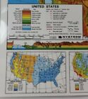 Nystrom Laminated 2 Sided United States Geography Map 22  X 17  Homeschool New