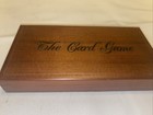 Vintage  the Card Game  In Wood Box W 3 Decks Of Cards