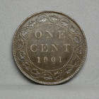 Canada 1901 Lg Date 1 Cent  Xf  cp-37 