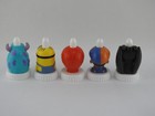 5 Good 2 Grow  Juice Topper Lid Sully Minon Spiderman Blilppi Train Your Dragon