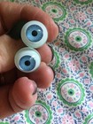 Doll Eyes Size 14mm Blue Color By Tallina s Round Shape Acrylic Taiwan Made