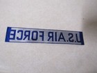 Military Patch Sew On Name Tape Tag Vintage Us Air Force Blue And White Nos