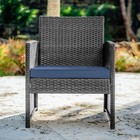 Wicker Patio Furniture Set 3 Piece Bistro Table   Chairs Set Of 2 Front Porch