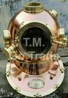 Aryan Brass Antique Diving Helmet Navy Mark V Deep Sea Marine Divers Helmet New