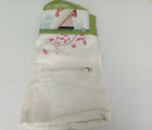 Gaiam Yoga Matt Bag Embroidered  Pink Floral Design 100  Cotton Zip Pocket
