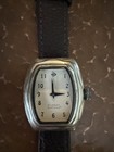 Silpada Designs Women s Quartz Analog Tonneau Watch Brown Leather Strap Not Test