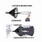 Power Hitter Smoke Injector Bottle Navy Squeeze Bottle Injector Bong Pipe Hookah