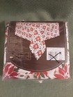 Trim A Home Christmas  Fabric Tablecloth Oblong 60  X 102  Brand New poinsettias