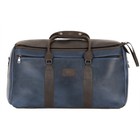 Double triple Gig Bag For Trumpets - Dark Blue And Brown Crazy Horse Leather