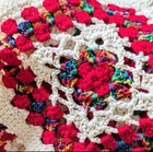 Vtg Crochet Granny Square Afghan Blanket Handmade Colorful Grannycore  77    X 82   