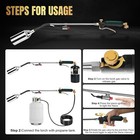 1 2m Btu Propane Weed Torch Kit  Dual-mode Hose  Safe Multi-tank Design