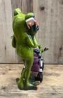 Frog With Baby In Stroller Resin Figurine 7  X 4 5 