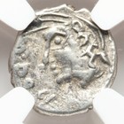 Ngc Xf Celtic Gaul Sequani Ancient France 1st Century Bc Celts Silver Horse Coin