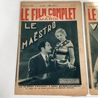 1930 Le Film Complet Lot Of 2 Theater Cinema Horror Film Movie French Magazine